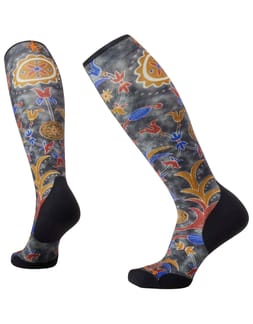 Women's Ski Targeted Cushion Royal Flora Black