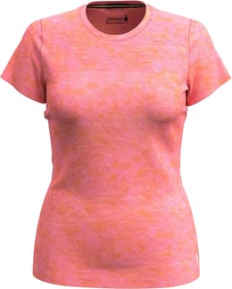 Women's Merino Short Sleeve Tee Guava Orange Wash