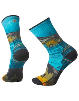 Hike Light Cushion Great Excursion Print Crew Socks Multi Color
