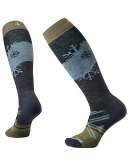 W Ski Full Cushion Snowpocalypse Pattern OTC Socks Charcoal
