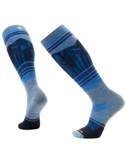 Ski Targeted Cushion Summit Shot OTC Socks Pewter Blue