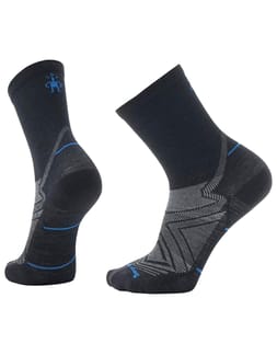 Run Zero Cushion Mid Crew Socks Black