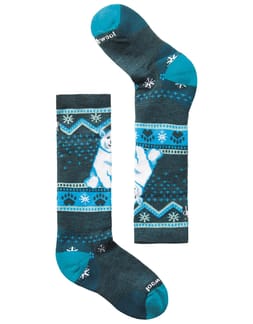 Kids' Wintersport Full Cushion Polar Bear OTC Socks Twilight Blue