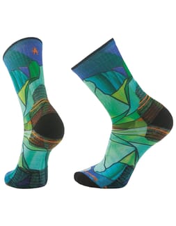 Hike Targeted Cushion Mirror Mountain Print Crew Socks Capri