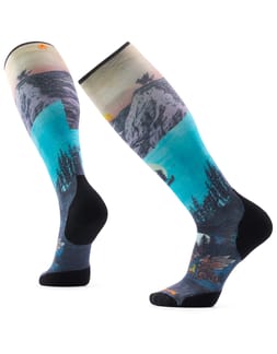 Ski Targeted Cushion Winter Phase Print OTC Socks Purple Dawn
