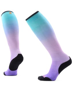 W Ski Targeted Cushion Ombre Print OTC Socks Purple Dawn