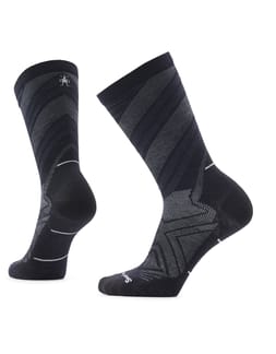 Run Zero Cushion Crew Socks Black