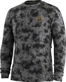 M Classic Thermal Merino Base Layer Crew Boxed Black Tie Dye/Honey Gold