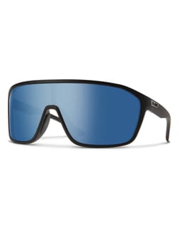 Boomtown Matte Black Chromapop Polarized Blue Mirror