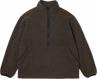 Recycled Wool Boa Pullover Dark Brown