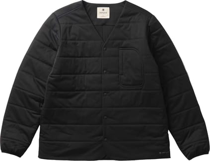 Flexible Insulated Cardigan Black