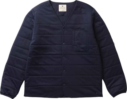 Flexible Insulated Cardigan Navy