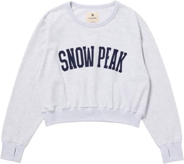 Urake Varsity Print Pullover W Light Grey