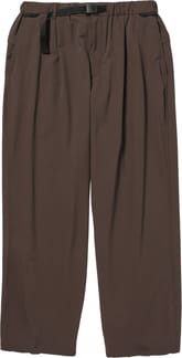 Water-Repellent Stretch Relaxed Pants Dark Brown