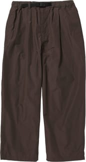 Wool Nylon Taffeta Trousers Dark Brown