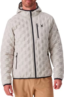 Zenith Hooded Down Jacket Light Grey