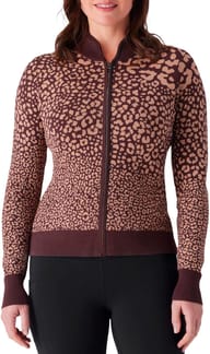 Spritz Ski Sweater Jacket W Leopard