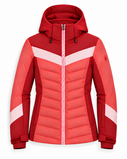 Diamond Synthetic Down Jacket W Electric Coral
