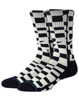 Wave Check Crew Black