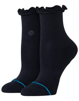 Ruffle Icon Quarter W Black