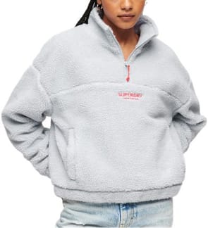 Emb Borg Half Zip Sweat Cosmic Sky Purple