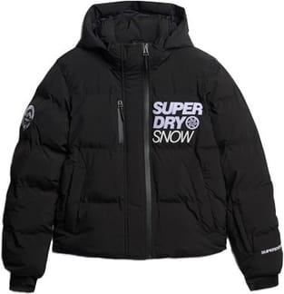 Ski Boxy Puffer Jacket Black