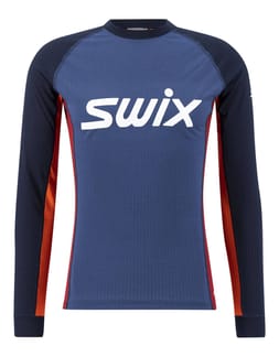 Swix Racex Bodywear LS Men Dark Navy Rhubarb Red