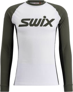 Swix Racex Classic Long Sleeve Men Bright White/Olive
