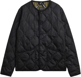 Military Crew Neck Down Jacket Black