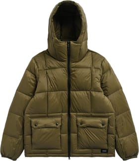 Mountain Hooded Volume Down Jacket Dark Olive