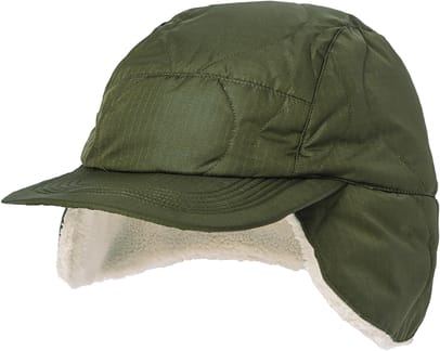 Military Down Cap D.Olive / Cream