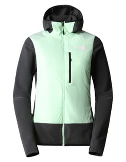 W Dawn Turn Hybrid Ventrix Midlayer Asphalt Grey-Patina Green