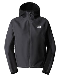W Ao Softshell Hoodie Asphalt Grey-TNF Black