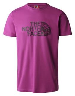 M S/S Woodcut Dome Tee Purple Cactus Flower