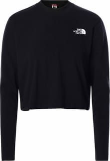 W L/S Crop Tee TNF Black