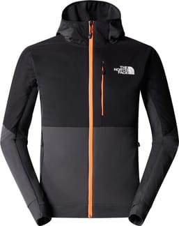 M Dawn Turn Hybrid Ventrix Hoodie Asphalt Grey/TNF Blk/Shkng Orng