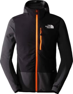 M Dawn Turn Hybrid Ventrix Midlayer Asphalt Grey/TNF Blk/Shkng Orng
