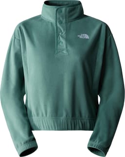 W Homesafe Snap Neck Fleece Pullover Dark Sage