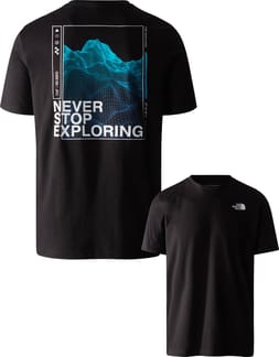 M Foundation Graphic Tee S/S TNF Black/Optic Blue
