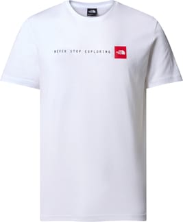 M S/S Never Stop Exploring Tee TNF White
