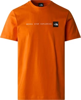 M S/S Never Stop Exploring Tee Desert Rust