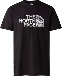 M S/S Woodcut Dome Tee TNF Black