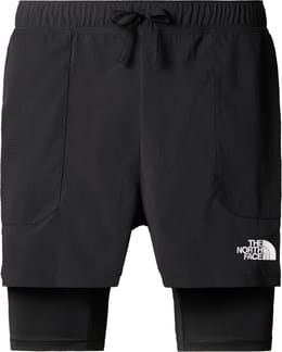 M Sunriser 2In1 Short 4In TNF Black