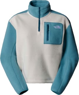 W Yumiori 1/4 Zip Algae Blue/White Dune/M