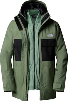 M Fourbarrel Triclimate Jacket Bark Mist TNF Black