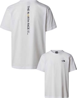 M Vertical Logo SS Tee TNF White