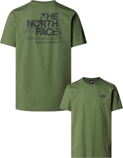 M Mountain Sketch SS Tee Bark Mist