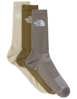 Multi Sport Cush Crew Sock 3P Stone Slab Desert Stone