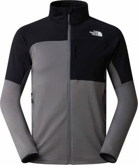 M Polartec Powergrid Stormgap Jacket Smoked Pearl TNF Black