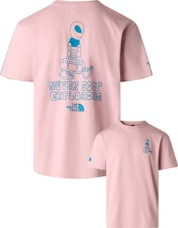 M Alien  Relaxed Short Sleeve Tee-Graphic Metal Pink